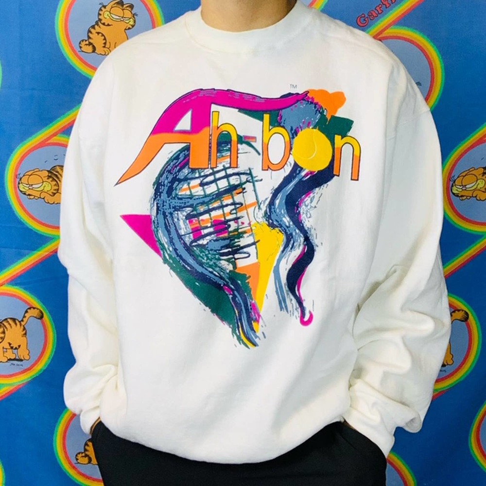 Vintage ah bon tennis crewneck condition